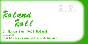 roland roll business card
